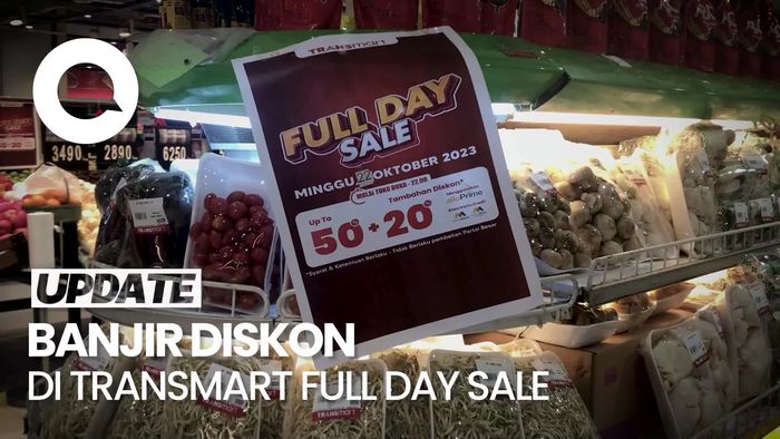 Serbu! Bahan Pokok Diskon 50% + 20% di Transmart Full Day Sale