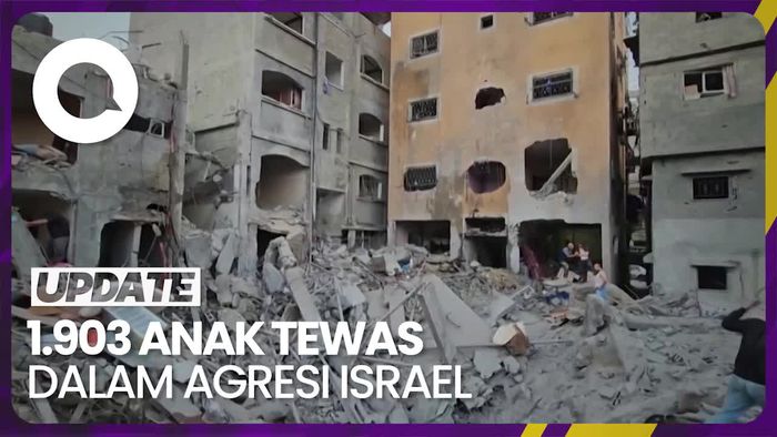 16 Hari Agresi Israel ke Gaza: 4.651 Orang Tewas, 1.903 di Antaranya Anak-anak