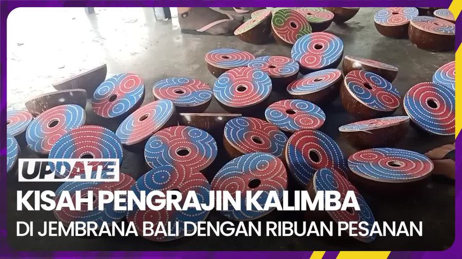Kisah Pengrajin Kalimba Batok Kelapa di Jembrana Tembus Pasar Afrika