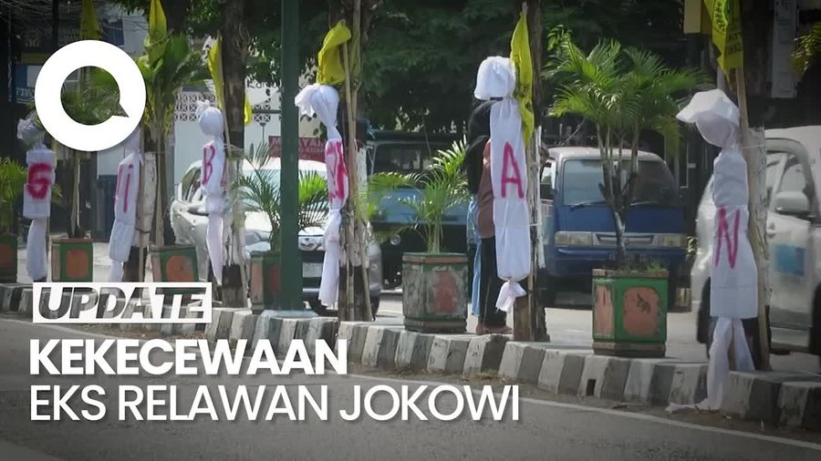 Aksi Kekecewaan Eks Relawan Jokowi karena Gibran Direstui Jadi Cawapres