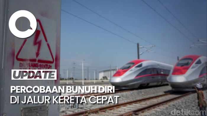 Viral Pria Hendak Bunuh Diri di Jalur Kereta Cepat Whoosh
