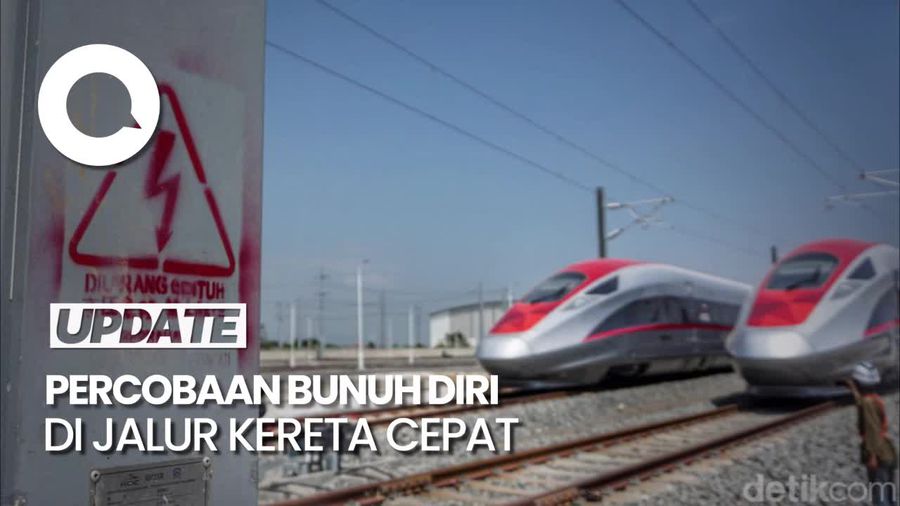 Viral Pria Hendak Bunuh Diri di Jalur Kereta Cepat Whoosh