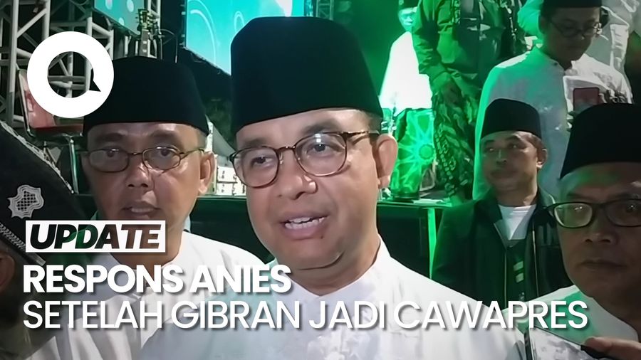 Gibran Resmi Jadi Cawapres Prabowo, Anies: Selamat!