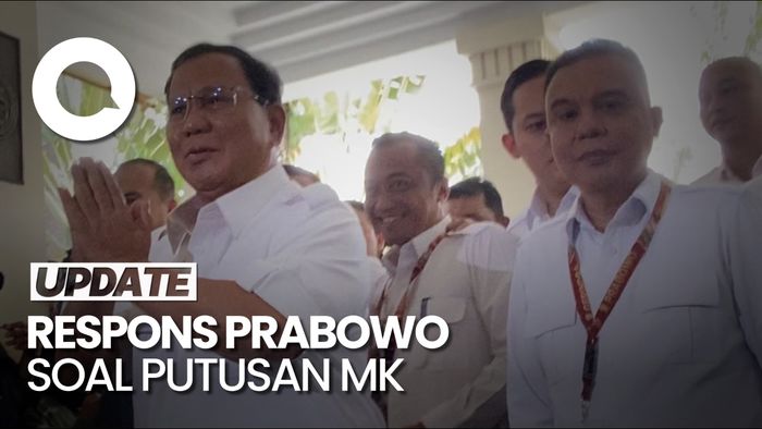 Respons Prabowo soal MK Tolak Gugatan Batas Usia Maksimal Capres 70 Tahun