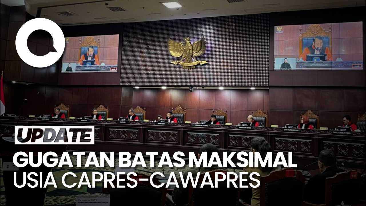 Tok! MK Tolak Gugatan Batas Maksimal Usia Capres-Cawapres 70 Tahun