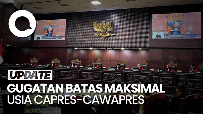 Tok! MK Tolak Gugatan Batas Maksimal Usia Capres-Cawapres 70 Tahun 