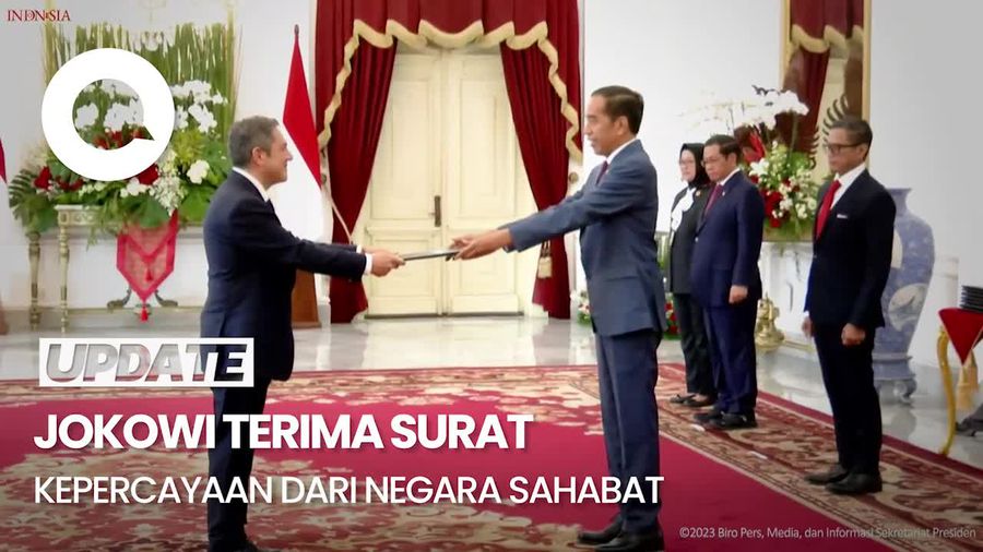 Momen Jokowi Terima Surat Kepercayaan dari 12 Negara Sahabat