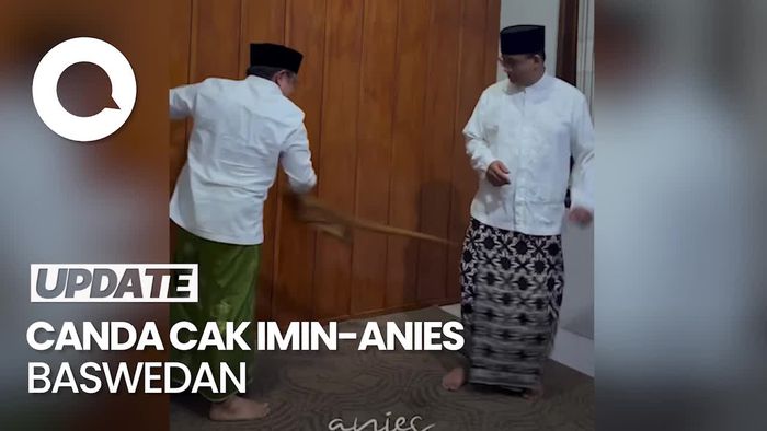 Kocak, Momen Cak Imin Slepet Anies Pakai Sarung