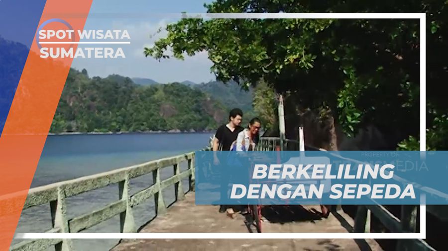 Menikmati Berkeliling Pulau Sikuai Naik Sepeda Gerobak, Sumatera Barat