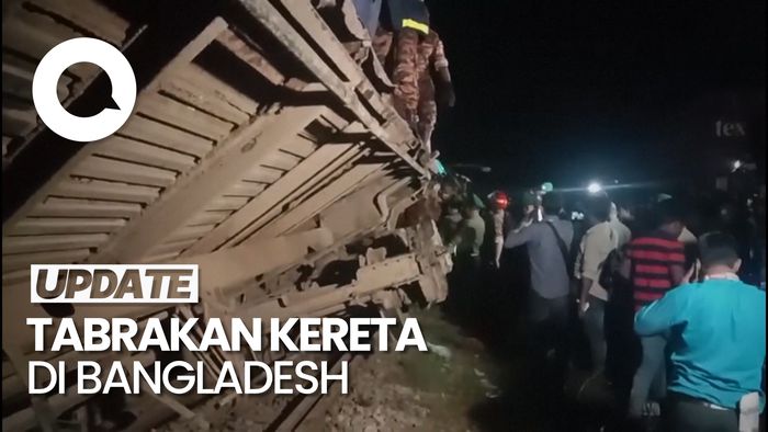 2 Kereta Tabrakan di Bangladesh, Setidaknya 17 Orang Tewas