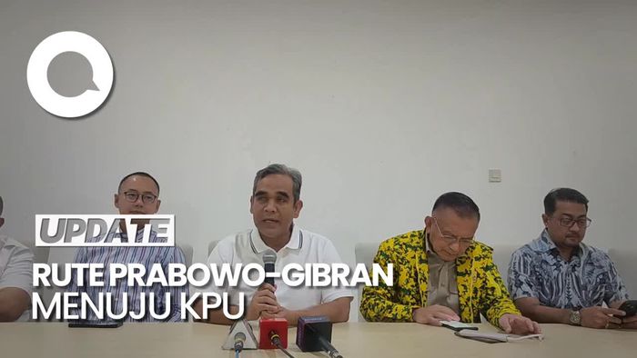 Ini Rute Yang Bakal Dilewati Prabowo-Gibran Menuju ke KPU Besok