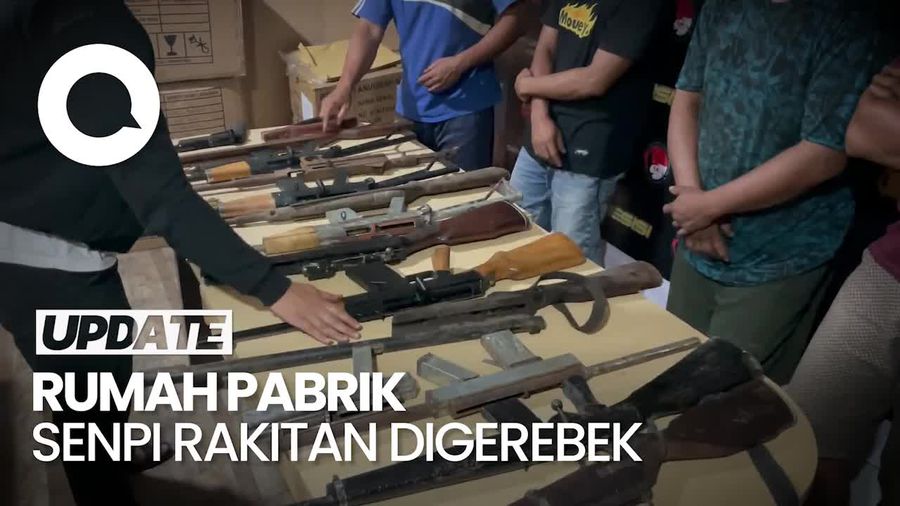 Polisi Gerebek Rumah Pabrik Senpi Rakitan di Manokwari, 12 Senjata Disita