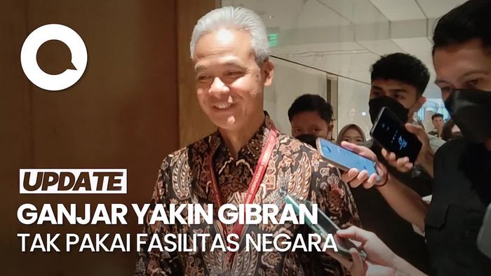 Ganjar Yakin Gibran Tak Akan Gunakan Fasilitas Negara: Saya Nggak Takut