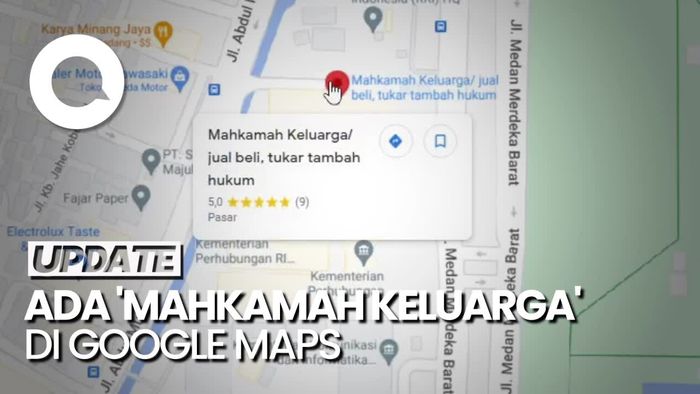 Mahkamah Keluarga Muncul di Google Maps
