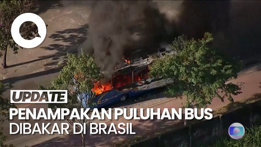 Puluhan Bus Dibakar Setelah Polisi Bunuh Bos Gangster di Brasil
