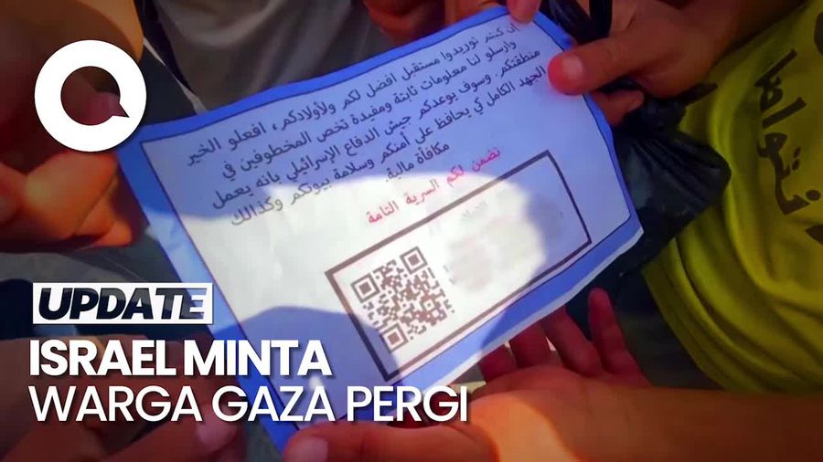 Ancaman Israel ke Warga Palestina Lewat Surat dari Langit