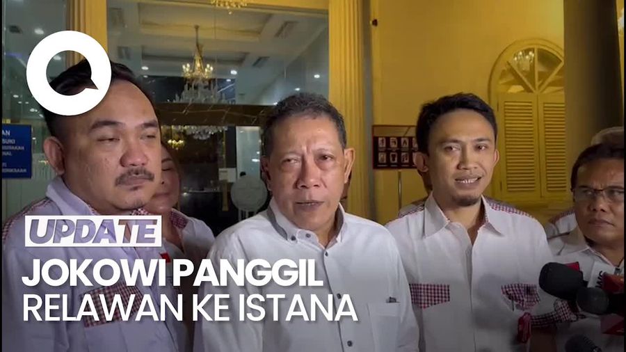 Malam-malam Relawan Jokowi Merapat ke Istana, Ada Apa?