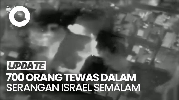 Lebih dari 700 Orang Tewas dalam Serangan Israel Semalam