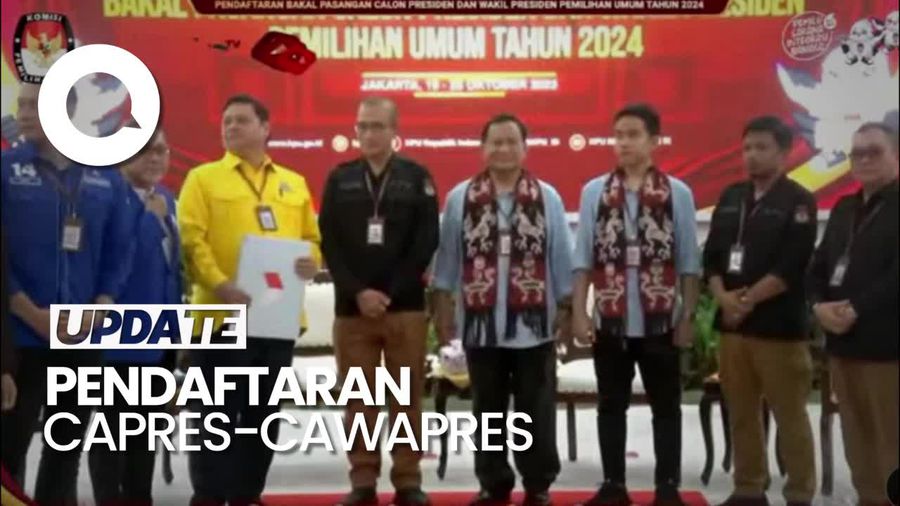 Prabowo-Gibran Daftar ke KPU