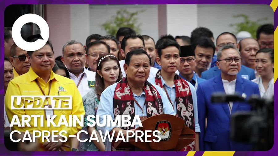 Makna Kain Tenun Sumba yang Dipakai Ketiga Capres-Cawapres di KPU