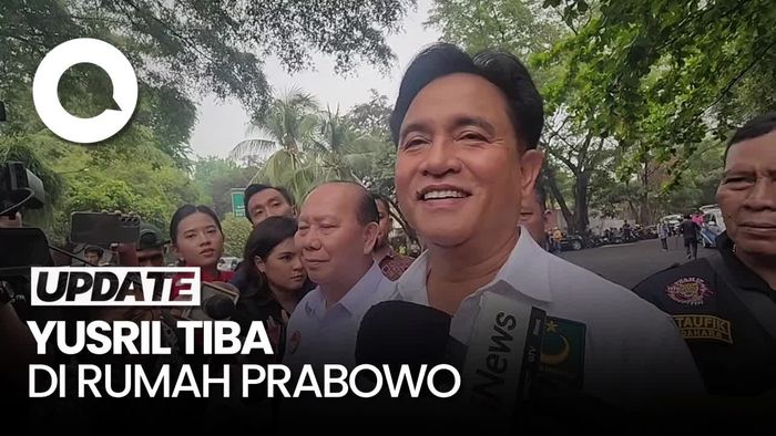Yusril Tiba di Kertanegara Jelang Prabowo-Gibran Daftar KPU
