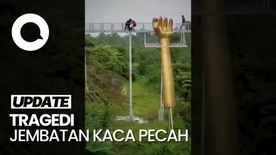 Detik-detik Jembatan Kaca di Banyumas Pecah hingga Tewaskan 1 Orang