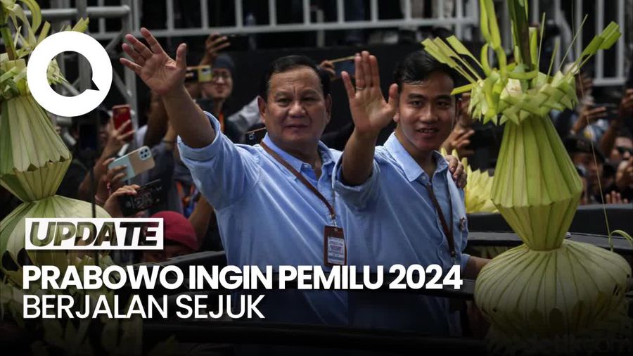 Daftar ke KPU, Prabowo: Kita Ingin Pemilu yang Sejuk-Rukun