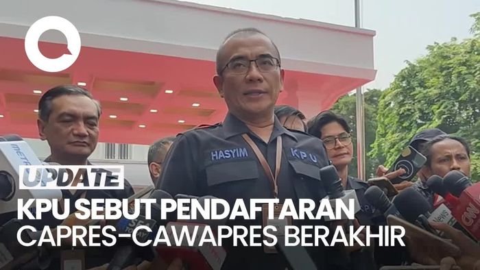 KPU Umumkan Pendaftaran Capres-cawapres 2024 Telah Selesai
