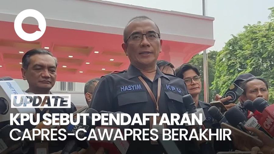 KPU Umumkan Pendaftaran Capres-cawapres 2024 Telah Selesai