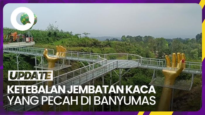 Temuan Awal Insiden Jembatan Kaca Banyumas Pecah, Tebalnya 12 Milimeter