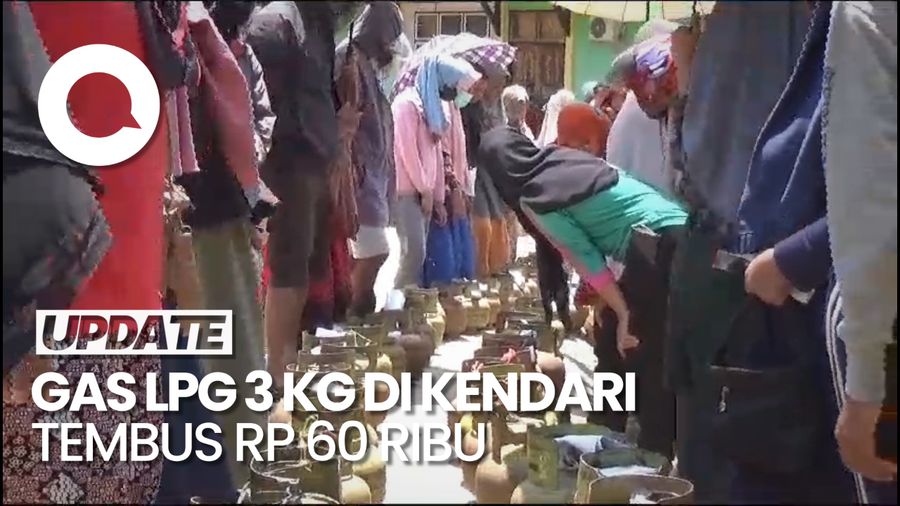 Gas Melon di Kendari Rp 60 Ribu, Ratusan Warga Panas-panasan demi Elpiji Murah