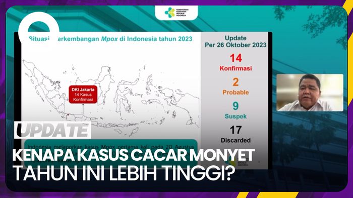 Kata Kemenkes soal Cacar Monyet di 2023 Lebih Tinggi dari Tahun Lalu