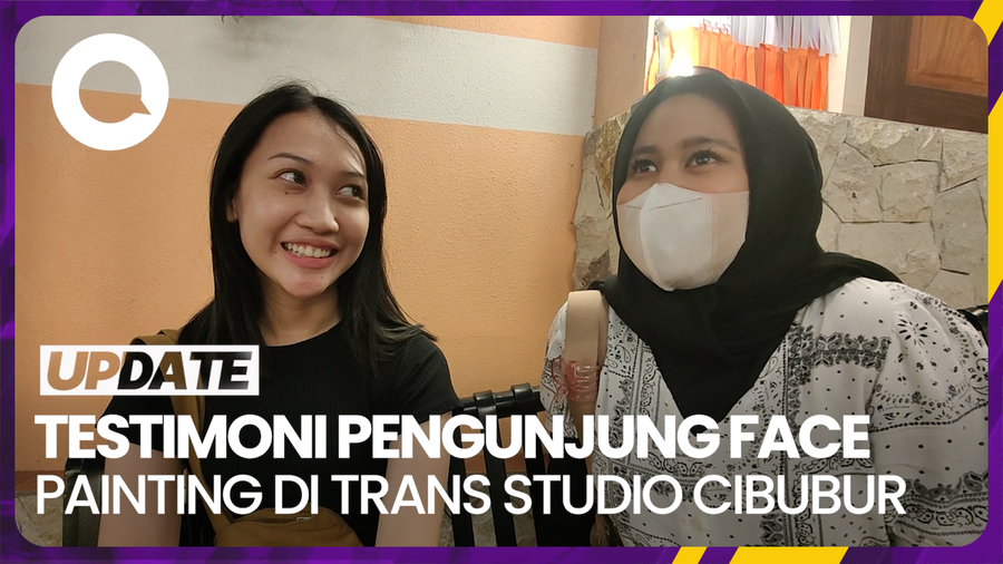 Pengunjung Ketagihan Face Painting di Trans Studio Cibubur