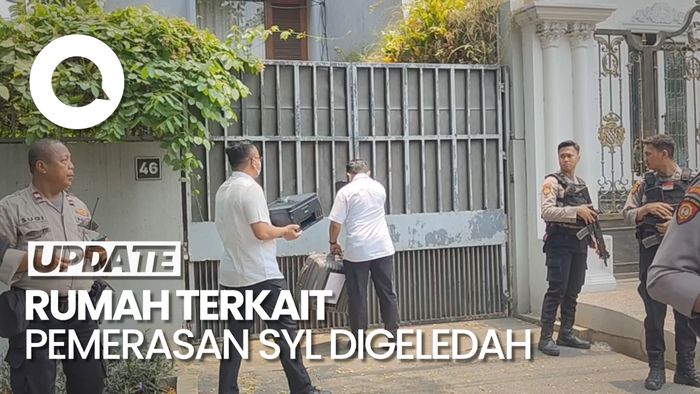 Polisi Bawa Koper-Printer saat Memasuki Rumah Terkait Pemerasan SYL