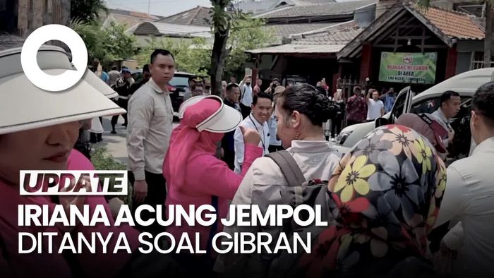 Acungan Jempol Iriana saat Ditanya soal Gibran Jadi Cawapres