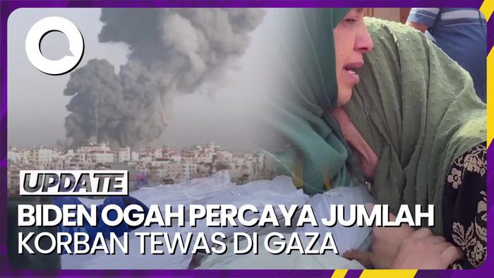 Biden Ogah Percaya Jumlah Korban Tewas Akibat Serangan Israel di Gaza