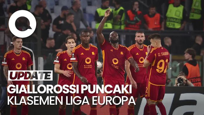 Lukaku Cetak Gol, Roma Bungkam Slavia Praha 2-0
