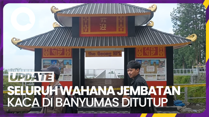 Seluruh Jembatan Kaca di Banyumas Ditutup Imbas Insiden di The Geong