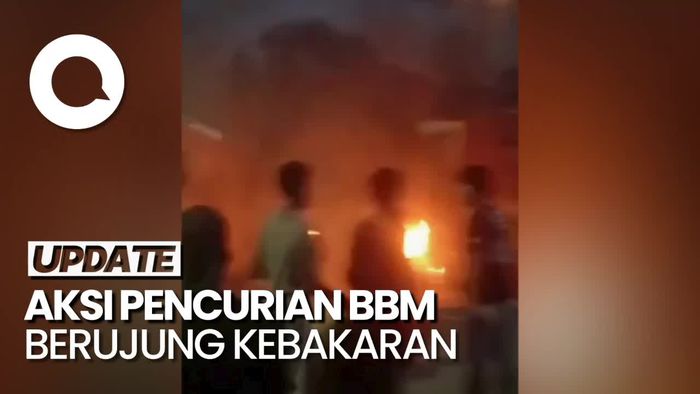 2 Orang Terbakar Saat Mencuri BBM dengan Melubangi Pipa Pertamina