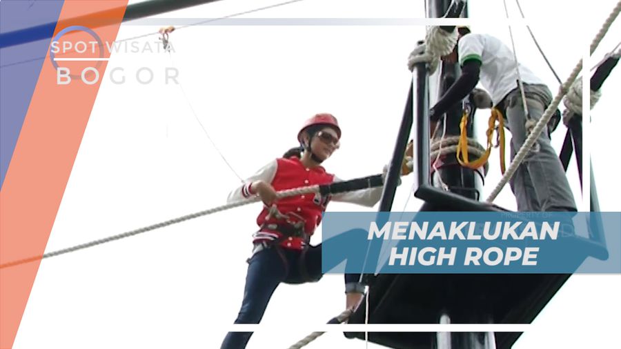 Mencoba Menaklukkan High Rope, Wahana Berjalan di Atas Seutas Tali, Bogor