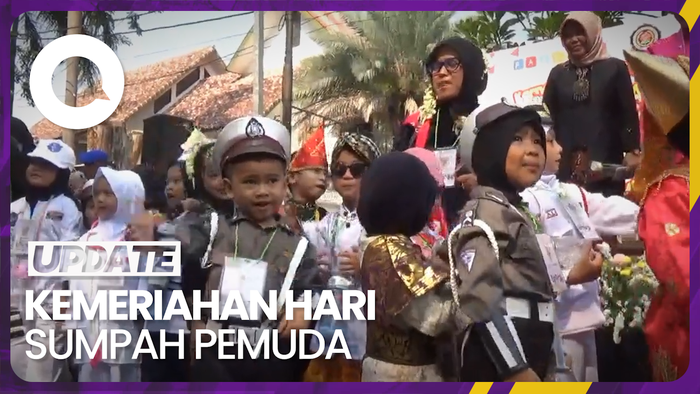 Keseruan Ribuan Anak TK di Purwakarta Rayakan Hari Sumpah Pemuda
