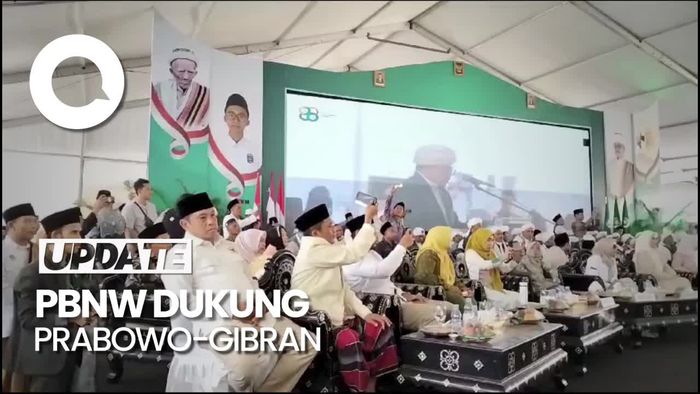 HUT Madrasah NWDI di NTB Diwarnai Deklarasi Dukung Prabowo-Gibran, Menag Hadir