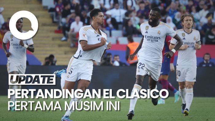 Gol di Menit ke-92 Bikin Barcelona Kalah dari Real Madrid