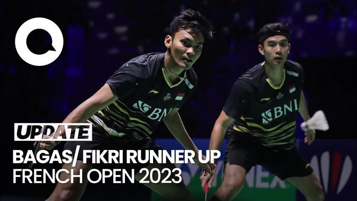 Kalah dari Wakil Denmark, Bagas/Fikri Runner Up French Open 2023