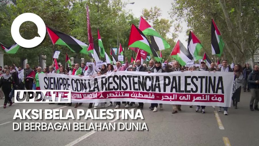 Gelombang Dukungan untuk Palestina: Dari Eropa sampai Amerika