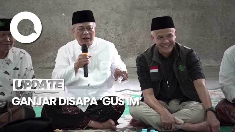 Ganjar Dipanggil Gus Im saat Kunjungi Ponpes Miftahul Ulum Jaksel