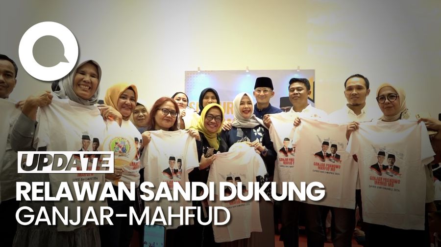 Sandiaga Kukuhkan Relawannya Dukung Ganjar-Mahfud di Pilpres 2024