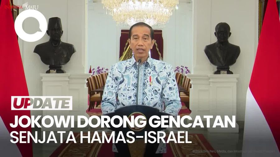 Situasi di Gaza Buruk, Jokowi Dorong Gencatan Senjata Disegerakan