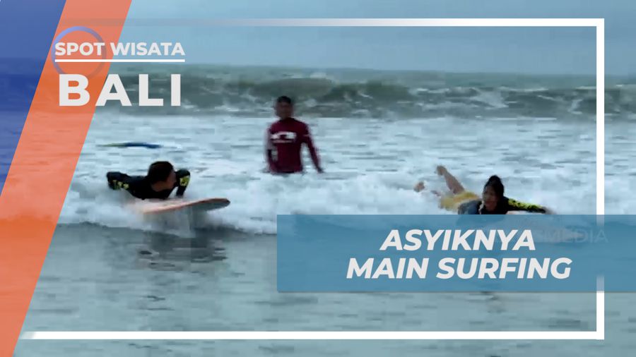 Taklukan Ombak Pantai Kute Dengan Main Surfing, Bali
