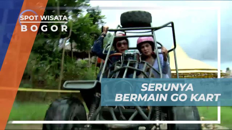 Keseruan Main Go Kart Mengelilingi Lintasan Taman Wisata Matahari Bogor